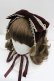 画像1: axes femme kawaii / タッセル付リボンヘッドドレス  ボルドー I-26-01-27-108-AX-AC-SA-ZI (1)