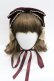 画像2: axes femme kawaii / タッセル付リボンヘッドドレス  ボルドー I-26-01-27-108-AX-AC-SA-ZI (2)