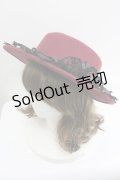 axes femme / 巻きバラレースカンカン帽  ボルドー I-26-01-27-011-AX-AC-SA-ZI