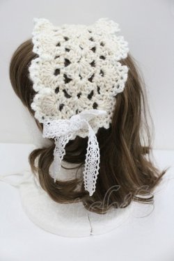 画像2: LOLITAその他(お買取対象外) / モヘアヘッドドレス  シロ×ゴールド I-26-01-27-112-LO-ZA-SA-ZI