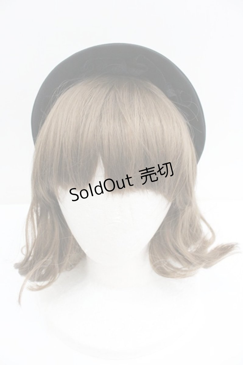 画像1: marchen romanTica / 春霞Iyoriココシニクカチューシャ  黒 I-26-01-27-113-EL-AC-SA-ZT610 (1)