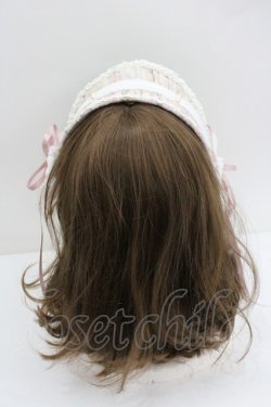 画像3: Hoshibako Works / フルール・ド・シフォン ハーフボンネット  ピンク I-26-01-27-120-LO-AC-SA-ZI