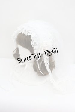 画像1: Triple fortune / ベールヘッドドレス  ホワイト I-26-01-27-121-EL-AC-SA-ZI