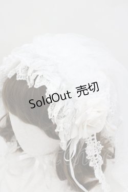 画像2: Triple fortune / ベールヘッドドレス  ホワイト I-26-01-27-121-EL-AC-SA-ZI