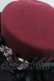 画像4: axes femme / 巻きバラレースカンカン帽  ボルドー I-26-01-27-011-AX-AC-SA-ZI (4)