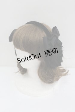 画像1: Jane Marple / ファーリボンイヤーマフ  黒 I-26-01-27-124-JM-ZA-SA-ZT0206V