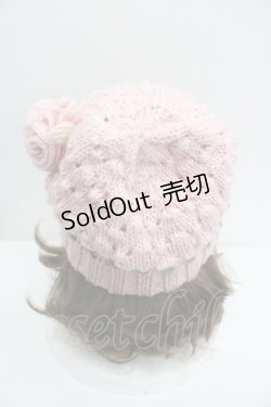 画像3: MILK / モチーフ付きニット帽  ピンク I-26-01-27-015-ML-ZA-SA-ZI