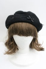 画像2: m petit by misako / サンリオキャラクターズコラボ クロミ ベレー  中黒 I-26-01-27-017-LO-AC-SA-ZTK037 (2)