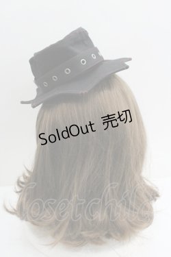 画像3: GOTHPUNKその他(買取対象外) / 変形ベルトミニハット  黒Ｘ赤 I-26-01-27-002-PU-AC-SA-ZI