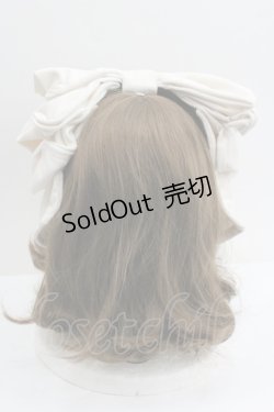 画像2: Hoshibako Works / お人形風ラッピングリボンカチューシャ  アイボリー I-26-01-27-003-LO-AC-SA-ZI