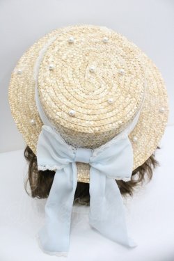 画像3: Amavel / パールリボンカンカン帽  サックス I-26-01-27-026-CA-AC-SA-ZI