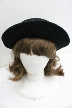 画像2: ALICE and the PIRATES / The Wizarding platform〜蒸気機関と霧の街の幻〜柄カンカン帽  黒 I-26-01-27-029-PA-AC-SA-ZI