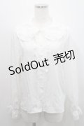 m petit by misako / AM マルエリフリルブラウス M 白 I-26-01-29-001-LO-BL-SA-ZI