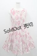 Emily Temple cute / ネイルポリッシュ柄ジャンパースカート  ピンク I-26-01-29-033-0-OP-TE-ZI