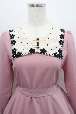 画像3: an another angelus / フラワー刺繍襟ワンピース F ピンク I-26-01-29-035-CA-OP-TE-ZI