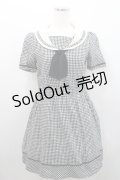 Fi.n.t / ギンガムチェックセーラーワンピース F 黒×白 I-26-01-29-040-CA-OP-TE-ZI