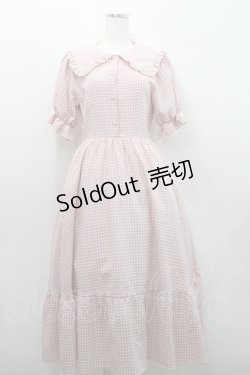 画像1: m petit by misako / ギンガムチェックワンピース M ピンクチェック I-26-01-29-042-LO-OP-SA-ZI
