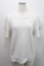 画像1: axes femme / チュール×ブーケ刺繍プルオーバー  アイボリー I-26-01-29-005-AX-TO-SA-ZI (1)