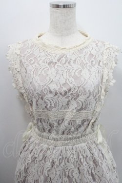 画像3: axes femme POETIQUE / レースノースリーブワンピース  アイボリー I-26-01-29-043-AX-OP-SA-ZI