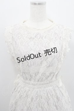 画像3: axes femme POETIQUE / レースノースリーブワンピース  アイボリー I-26-01-29-043-AX-OP-SA-ZI