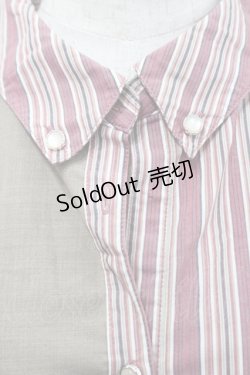 画像3: axes femme / バイカラーイレヘムワンピース  ピンクＸブラウン I-26-01-29-045-AX-OP-SA-ZI