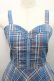 画像3: axes femme / センタージップチェックジャンスカ  青チェック I-26-01-29-049-AX-OP-SA-ZI (3)