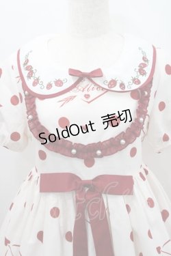 画像3: To Alice / Strawberry Partyワンピース S アイボリーＸ赤 I-26-01-29-054-LO-OP-SA-ZI