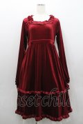 Virally / hsベロア2WAYワンピース S ボルドー I-26-01-29-055-EL-OP-SA-ZI