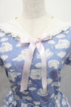 画像3: Nile Perch / アニマル雲柄半袖ワンピース  パープルＸ白 I-26-01-29-056-LO-OP-SA-ZI