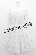 Secret Honey / スイーツ総柄ワンピース 2 サックス I-26-01-29-063-CA-OP-TE-ZI