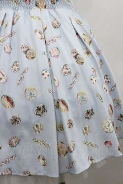 画像3: Secret Honey / スイーツ総柄ワンピース 2 サックス I-26-01-29-063-CA-OP-TE-ZI