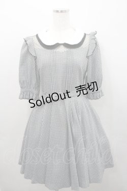 画像1: Secret Honey / ２重襟千鳥格子ワンピース 2 黒×白 I-26-01-29-066-CA-OP-TE-ZI