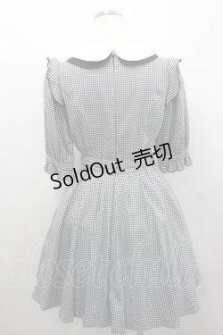 画像2: Secret Honey / ２重襟千鳥格子ワンピース 2 黒×白 I-26-01-29-066-CA-OP-TE-ZI