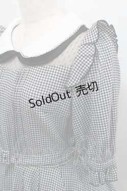 画像3: Secret Honey / ２重襟千鳥格子ワンピース 2 黒×白 I-26-01-29-066-CA-OP-TE-ZI