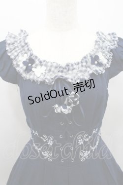 画像3: Secret Honey / お花モチーフ編み上げワンピース 2 ネイビー I-26-01-29-068-CA-OP-TE-ZI