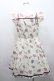 画像2: Secret Honey / コスメ総柄ノースリーブワンピース 2 アイボリー I-26-01-29-069-CA-OP-TE-ZI (2)