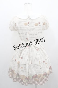 画像2: Secret Honey / アップルパイ柄ワンピース 2 生成り I-26-01-29-072-CA-OP-TE-ZI