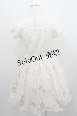 画像2: Secret Honey / レース切替ハットボックス柄ワンピース 2 アイボリー I-26-01-29-078-CA-OP-TE-ZI