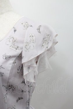 画像3: Secret Honey / トゥーシューズ柄編み上げワンピース 2 ピンク I-26-01-29-079-CA-OP-TE-ZI