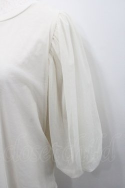 画像4: axes femme / チュール重ねボリューム袖プルオーバー  アイボリー I-26-01-29-009-AX-TO-SA-ZI