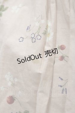 画像8: PINK HOUSE / いちごフラワーブーケ総柄半袖ワンピース  ピンク I-26-01-29-087-LO-OP-SA-ZI