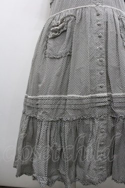 画像4: PINK HOUSE / ドット半袖ワンピース  黒Ｘ白 I-26-01-29-088-LO-OP-SA-ZI