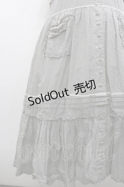 画像4: PINK HOUSE / ドット半袖ワンピース  黒Ｘ白 I-26-01-29-088-LO-OP-SA-ZI