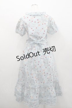 画像2: PINK HOUSE / カーネーションテディベアプリント半袖ワンピース  サックス I-26-01-29-089-LO-OP-SA-ZI