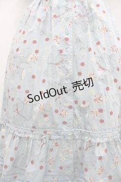 画像4: PINK HOUSE / カーネーションテディベアプリント半袖ワンピース  サックス I-26-01-29-089-LO-OP-SA-ZI