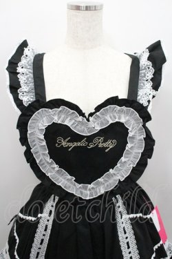 画像3: Angelic Pretty / Heart胸あて付スカート  黒ｘ白 I-26-01-29-090-AP-SK-SA-ZI
