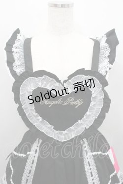 画像3: Angelic Pretty / Heart胸あて付スカート  黒ｘ白 I-26-01-29-090-AP-SK-SA-ZI