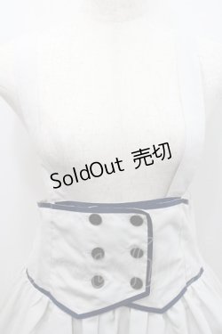 画像3: Blue rouge / コルセット風サス付きスカート  グレー I-26-01-29-091-CA-SK-TE-ZI