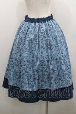 画像2: axes femme POETIQUE / 不思議の国のアリススカート M ブルー I-26-01-29-092-AX-SK-TE-ZI