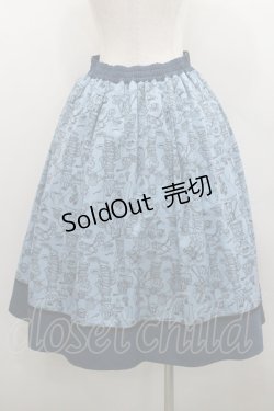 画像2: axes femme POETIQUE / 不思議の国のアリススカート M ブルー I-26-01-29-092-AX-SK-TE-ZI
